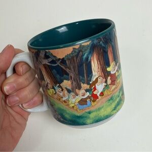 Vintage Disney Snow White and The Seven Dwarfs Coffee Mug  Forest Witch Thailand